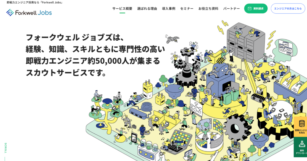 即戦力エンジニア採用 Forkwell Jobs